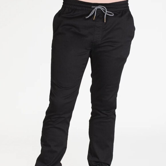 Volcom Men's Frickin Slim Jogger Black Men's Size Large L A1212307-BLK NEW - Picture 1 of 8